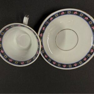 B.C. BAVARIA Floral Teacup and Saucer Set